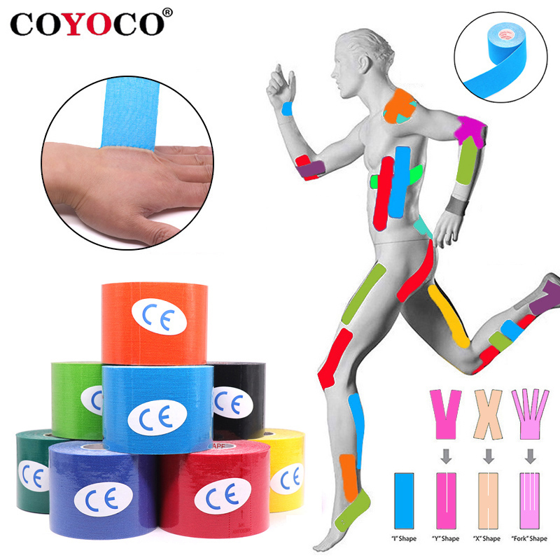 Sports Taping Precut - Breite 2,5 cm-10 cm Kinesiologie-Tape, 5