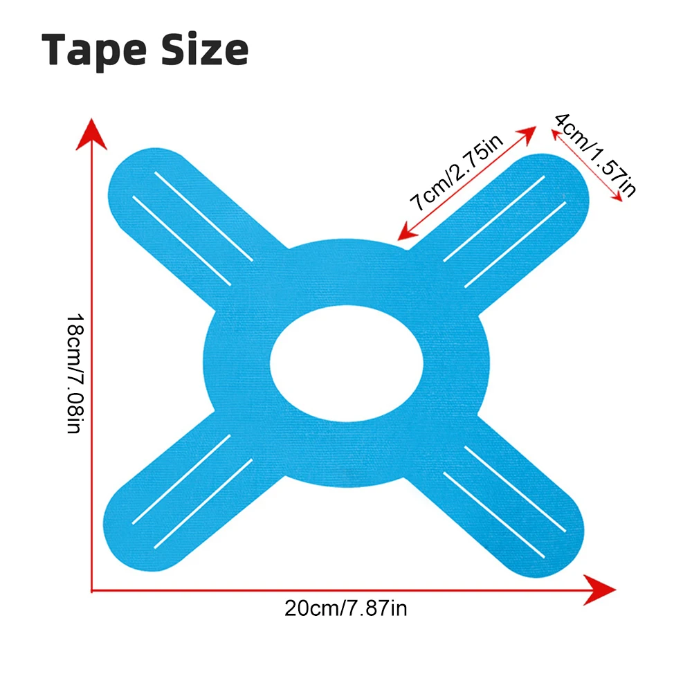 Sports Taping Precut - 5 Stück Sport-Kinesiotape für Knie, vorgeschnittenes,