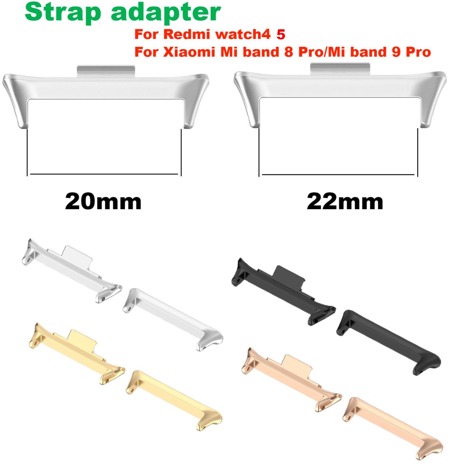 Health Wellness Bracelet - 1 Paar Adapter für Redmi Watch