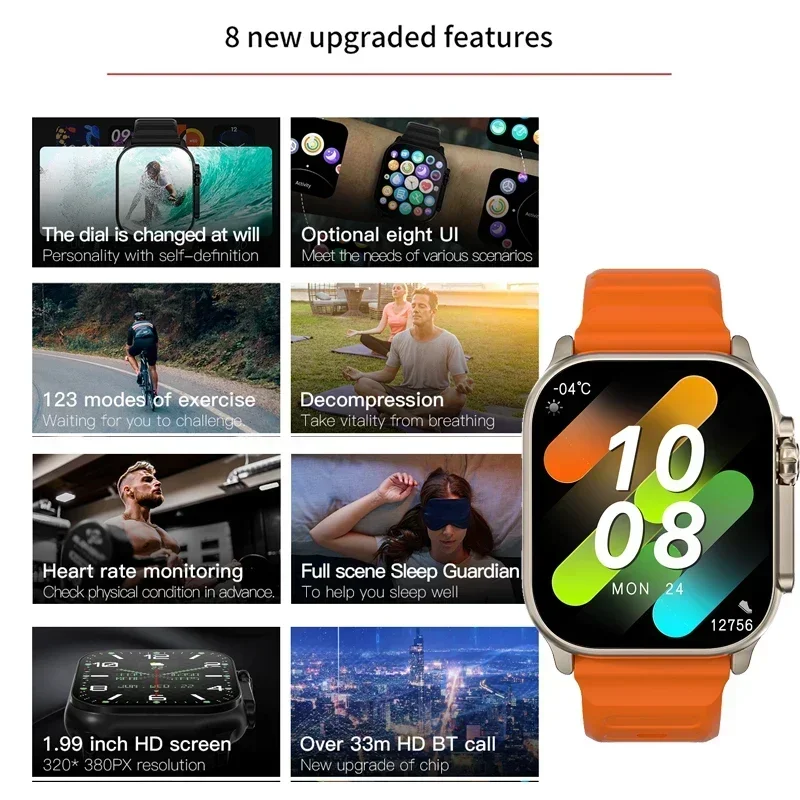 Neue Serie 9 Smartwatch PK HK8 – Health Wellness Bracelet Bewertung und Preis