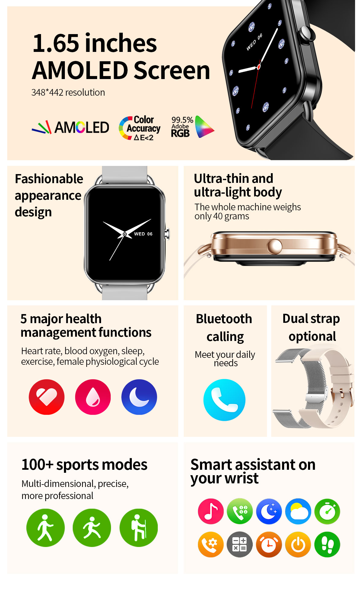 2024 Smart Watch Android Phone – Health Wellness Bracelet Bewertung und Preis